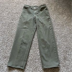 Athleta Sculptek Crop Jeans in Forest Green